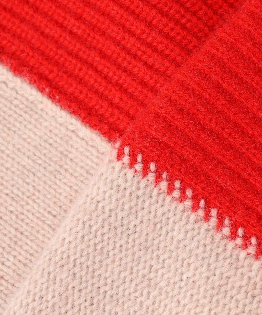 BEIGE， LAURIERS / ウールカシミヤバイカラーニット 