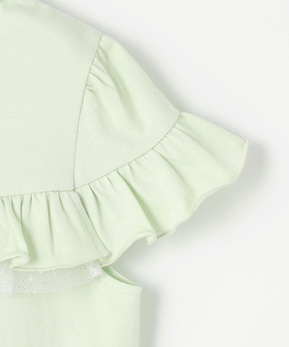 組曲 KIDS 【UVケア】【110-140㎝】フレアラッフル Tシャツ 