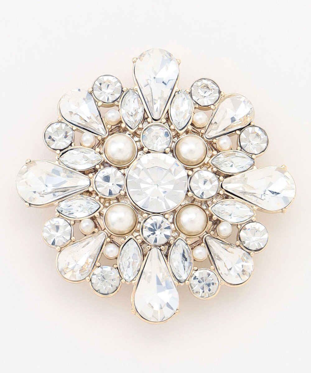 J.PRESS LADIES マグネットビジュー ブローチ 