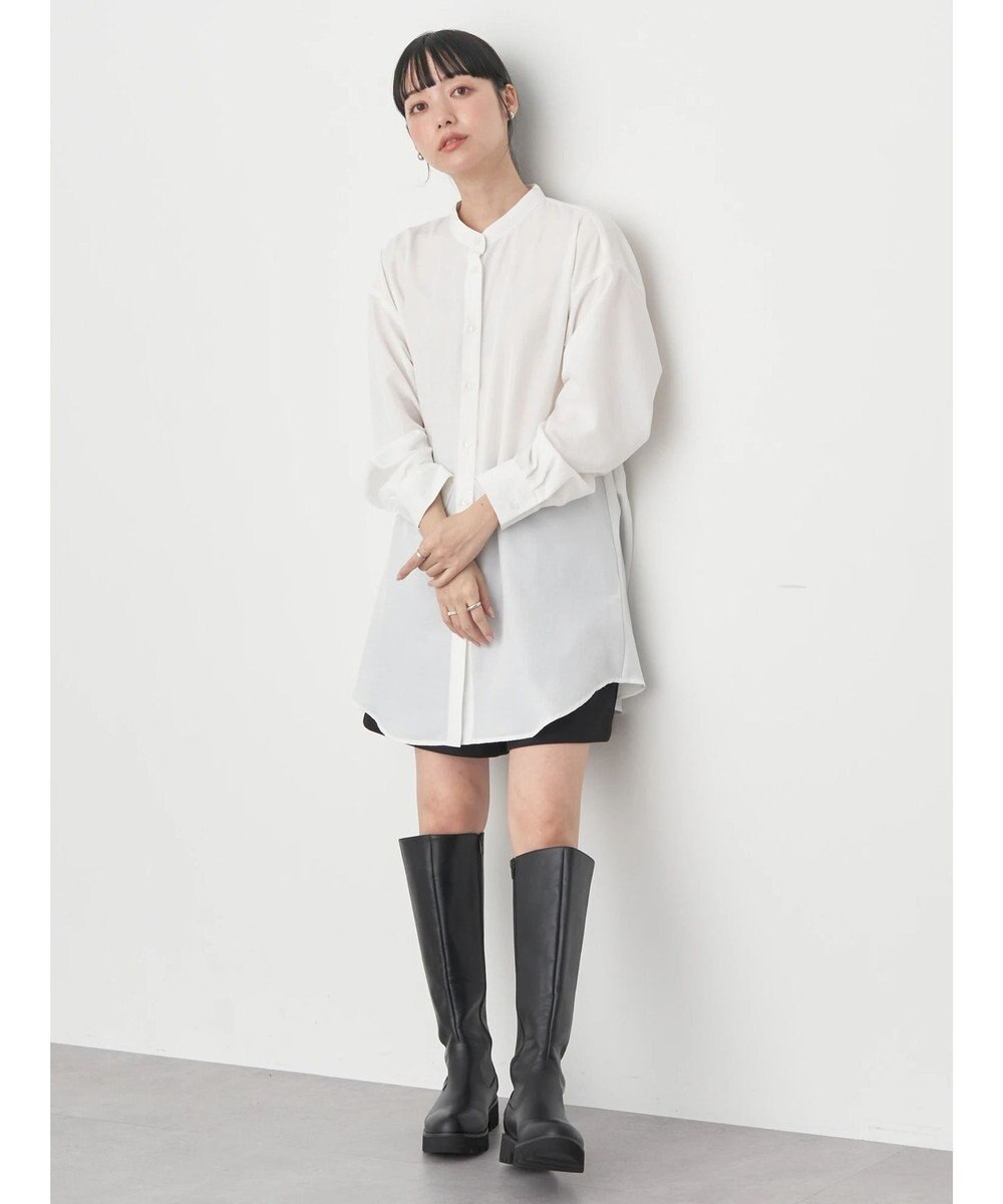 earth music&ecology バックデザインシャツ 