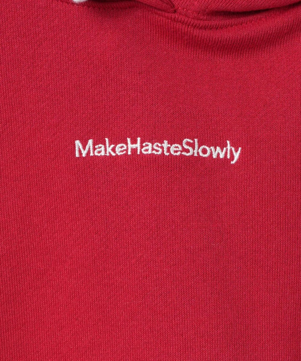 WEGO 配色ロゴデザインショートパーカー 