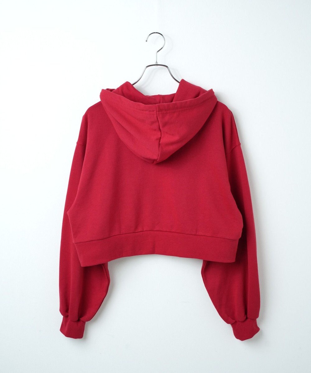 WEGO 配色ロゴデザインショートパーカー 