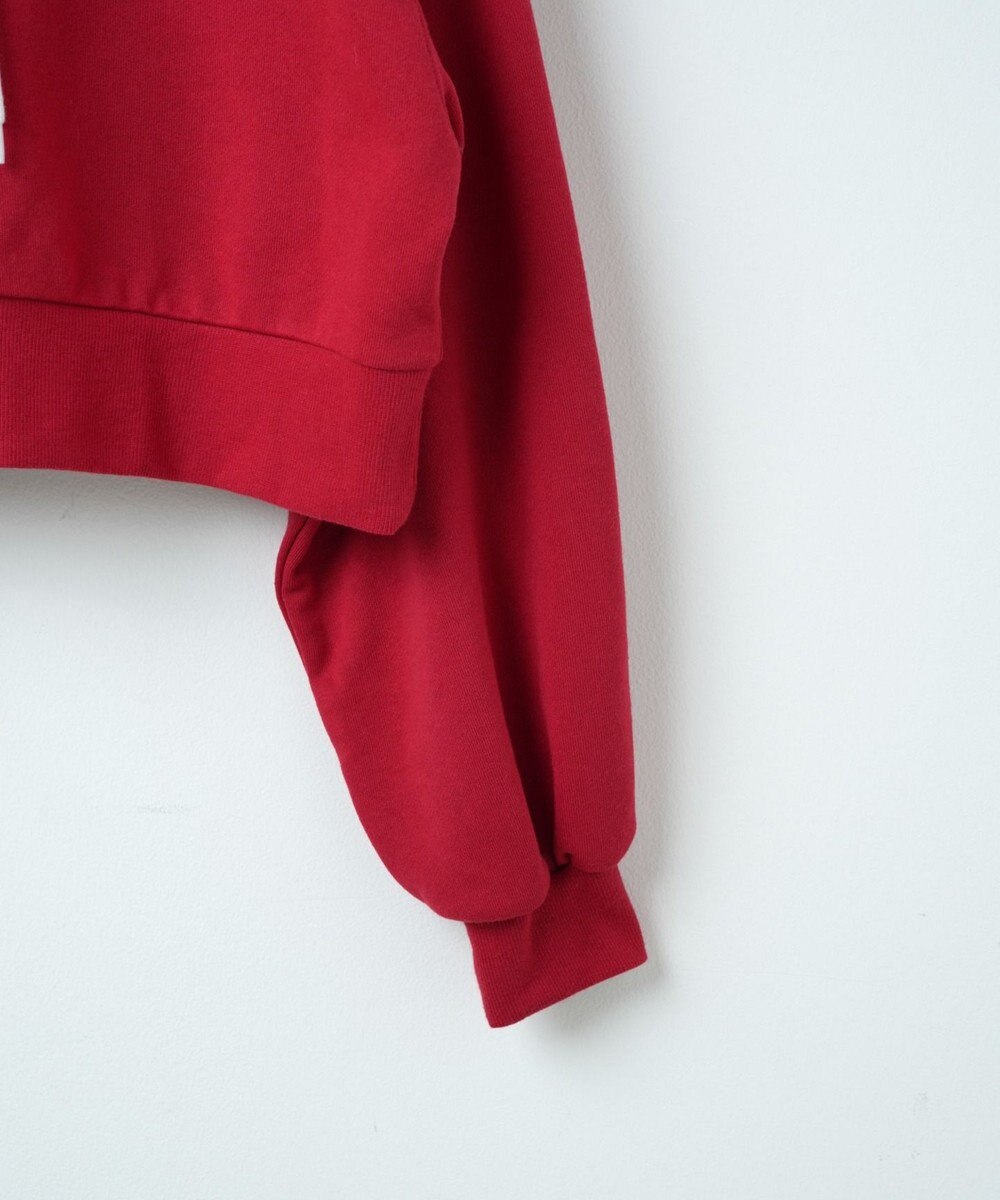 WEGO 配色ロゴデザインショートパーカー 