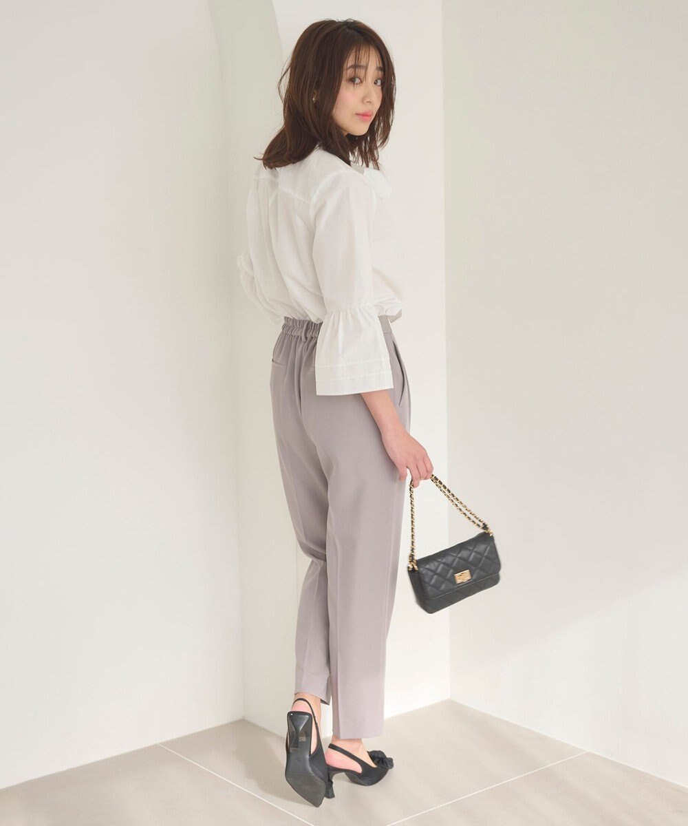 Feroux 【洗える・2WAY】リボンタイチュニック ブラウス 