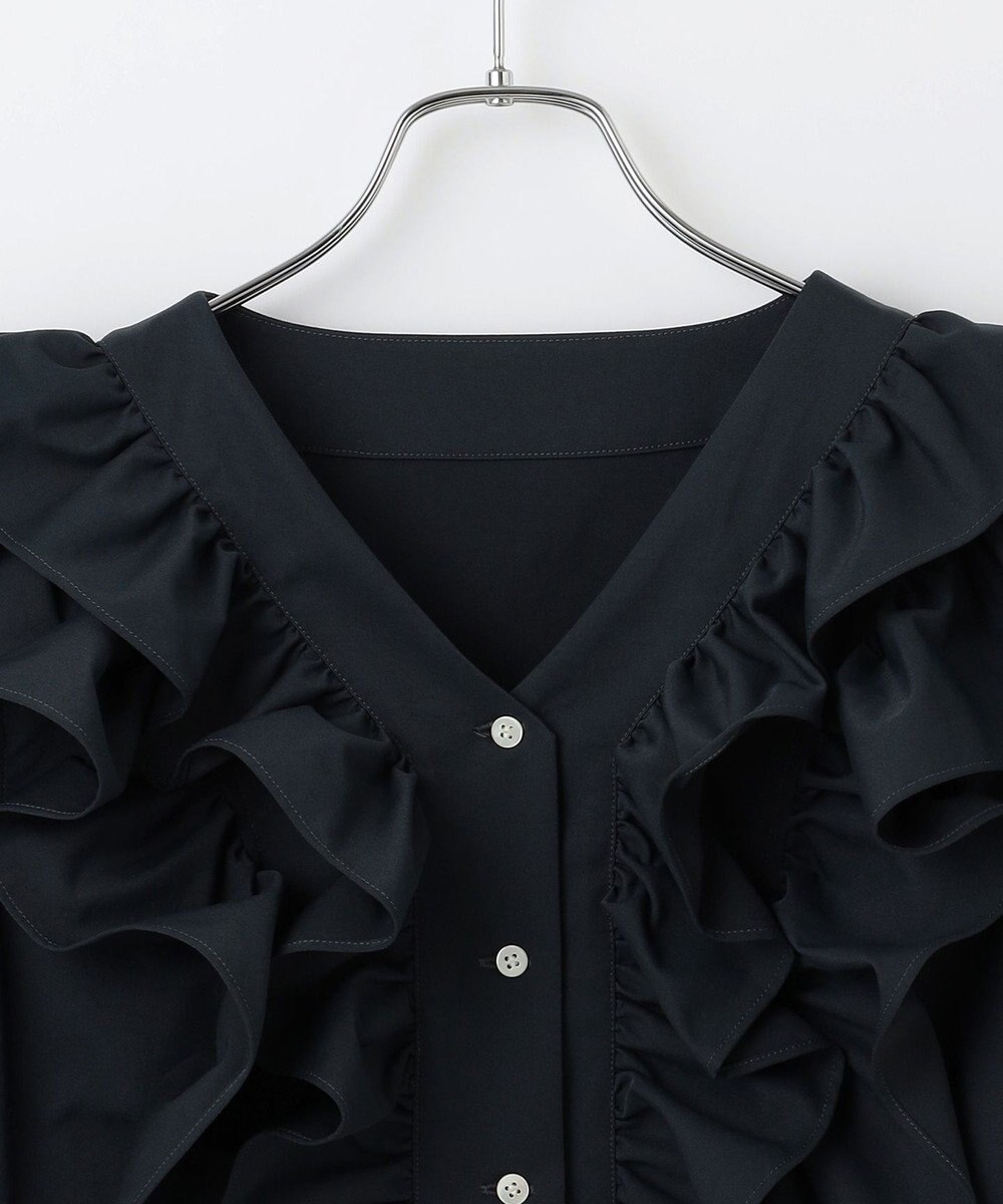 #Newans ラッフルフリルブラウス 