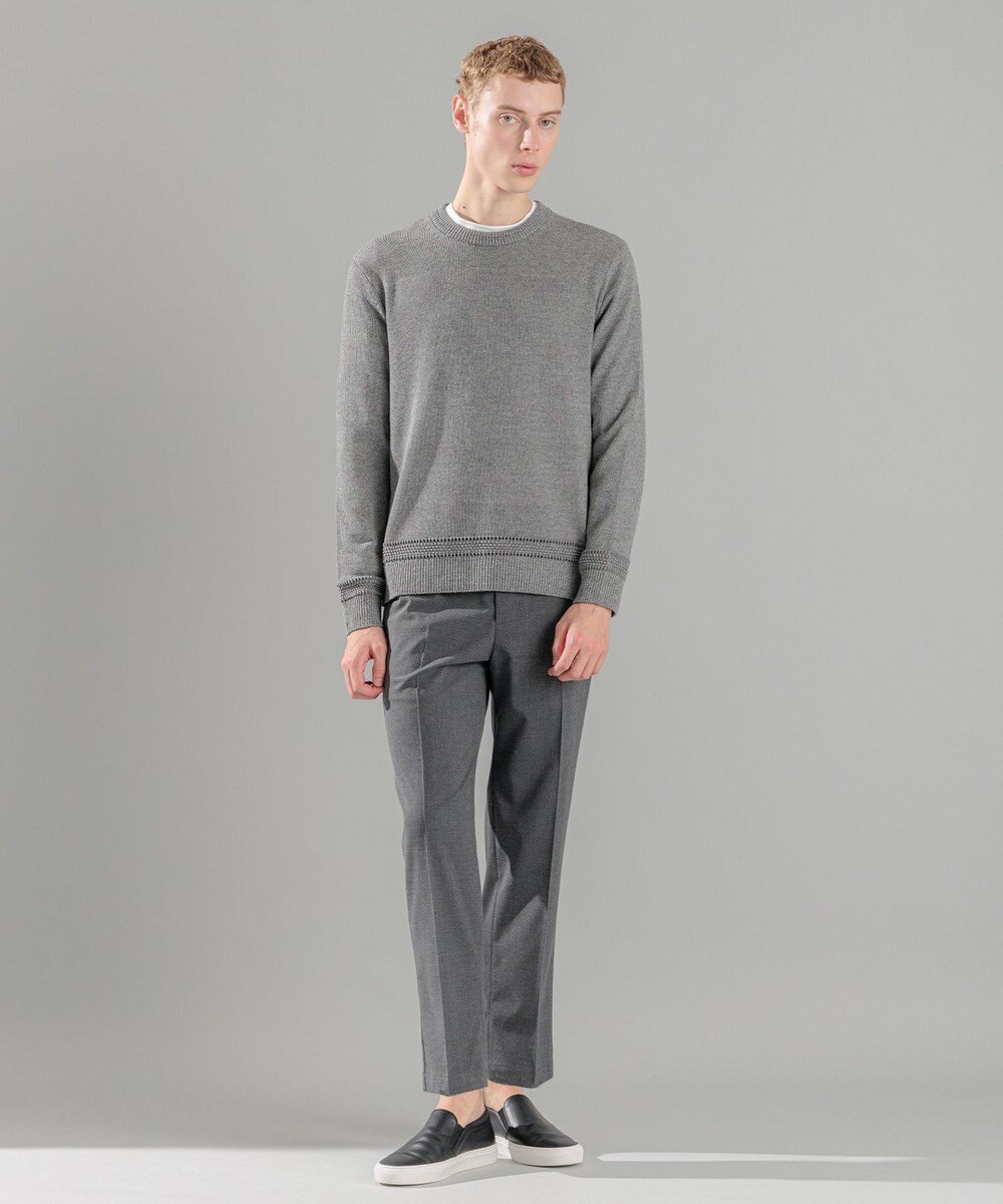 JOSEPH HOMME 新素材・新型【洗える/ストレッチ/ウエストゴム仕様】キャリーマンストレッチ ドロスト付ストレートパンツ / HOVE 