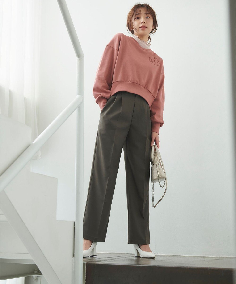 Feroux 【2WAY・洗える】リボンタイシアータートル カットソー 