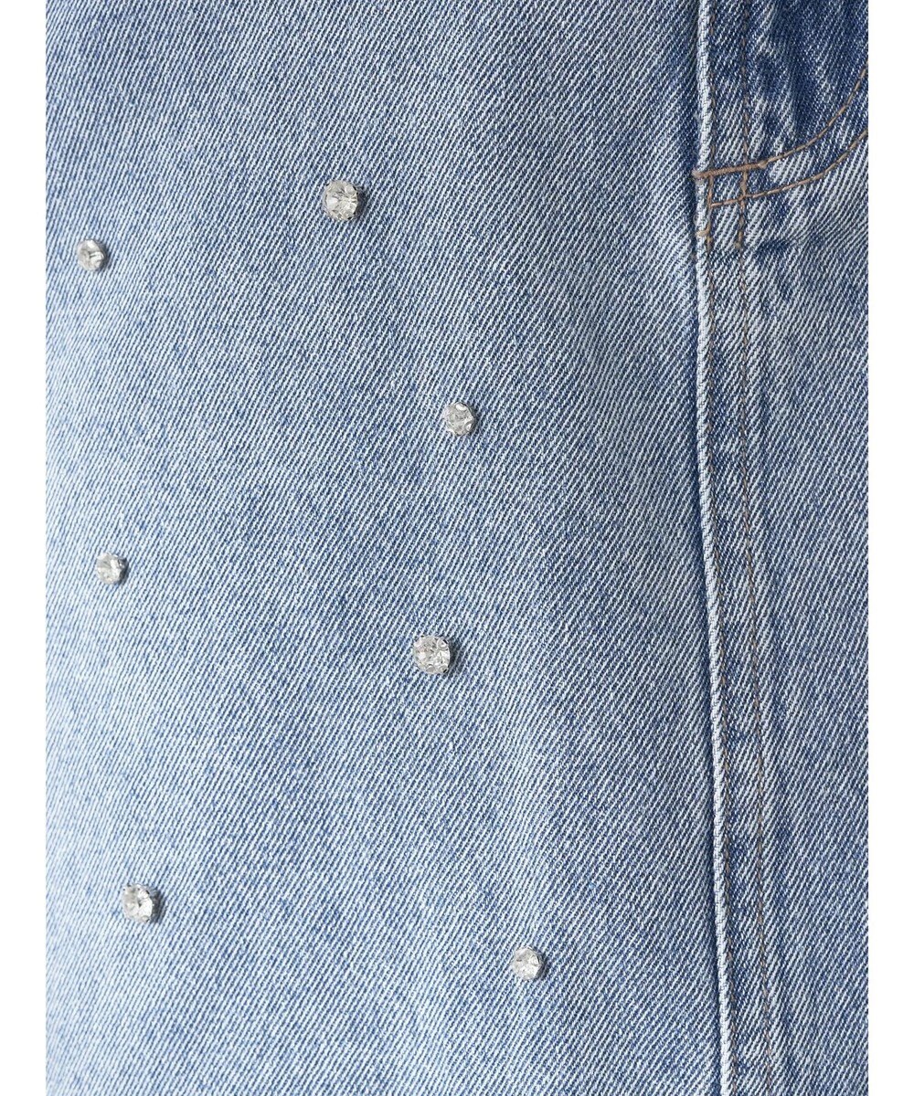 earth music&ecology ビジューデニムミニスカート 