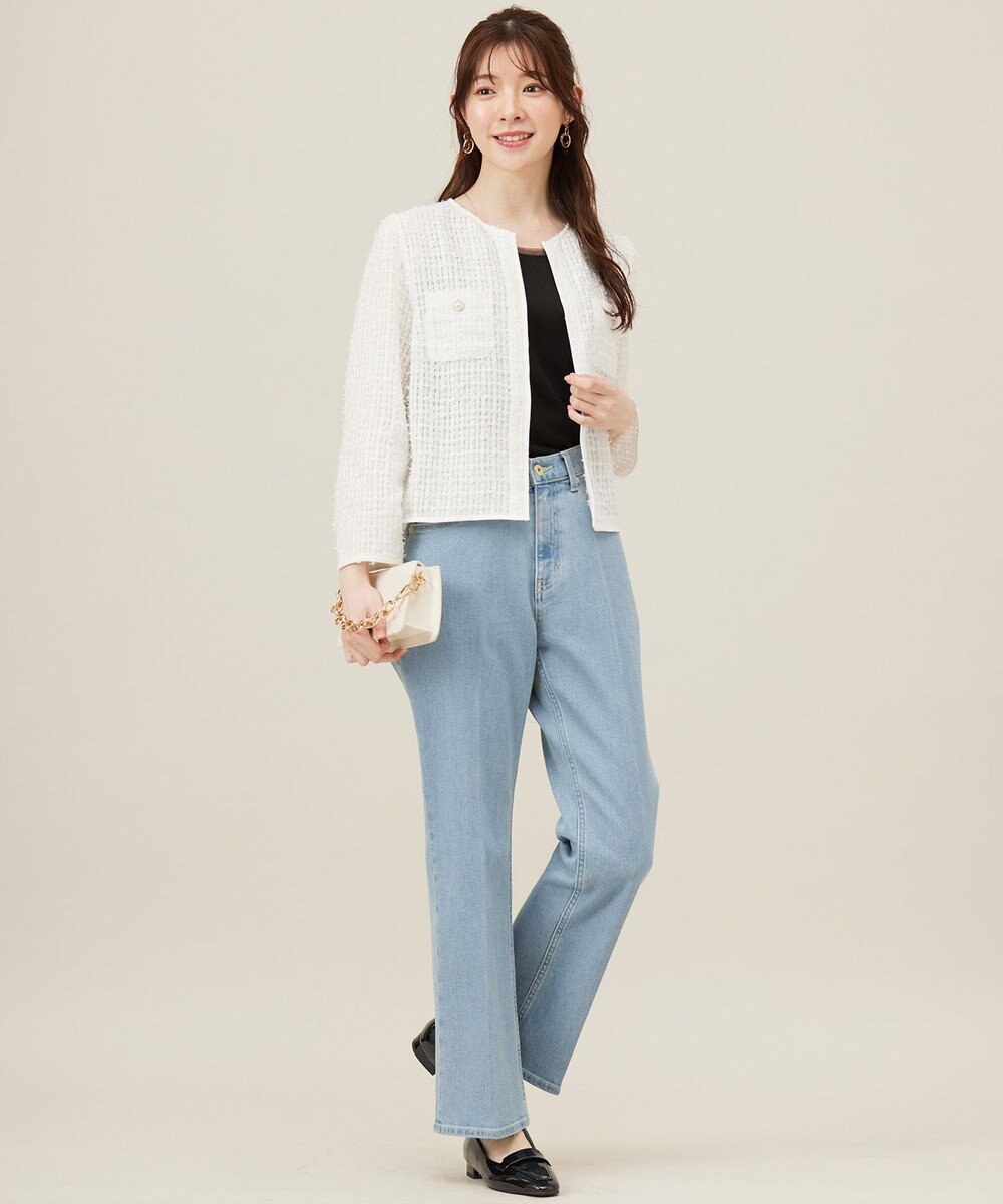 ANY SIS L リボンヤーンシアーツイード ジャケット 