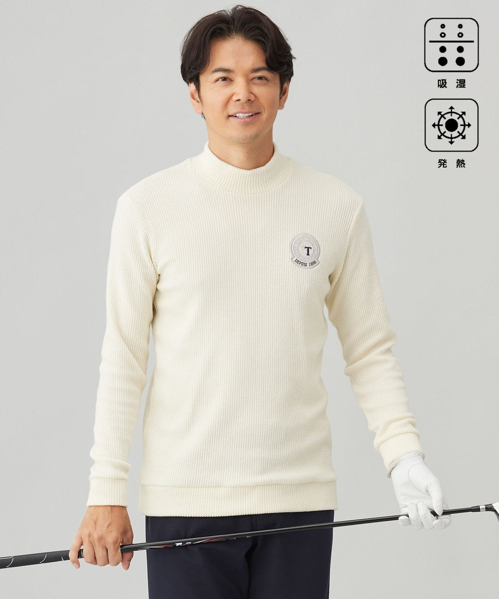 23区GOLF 【MEN】秋冬の名品！グランサーモリブ モックネック アイボリー系