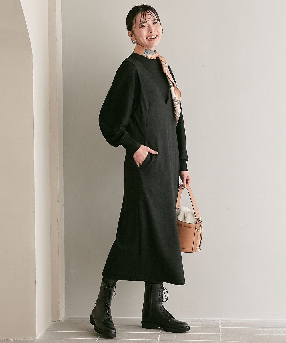 23区 ウールブレンド バック パール ニット 