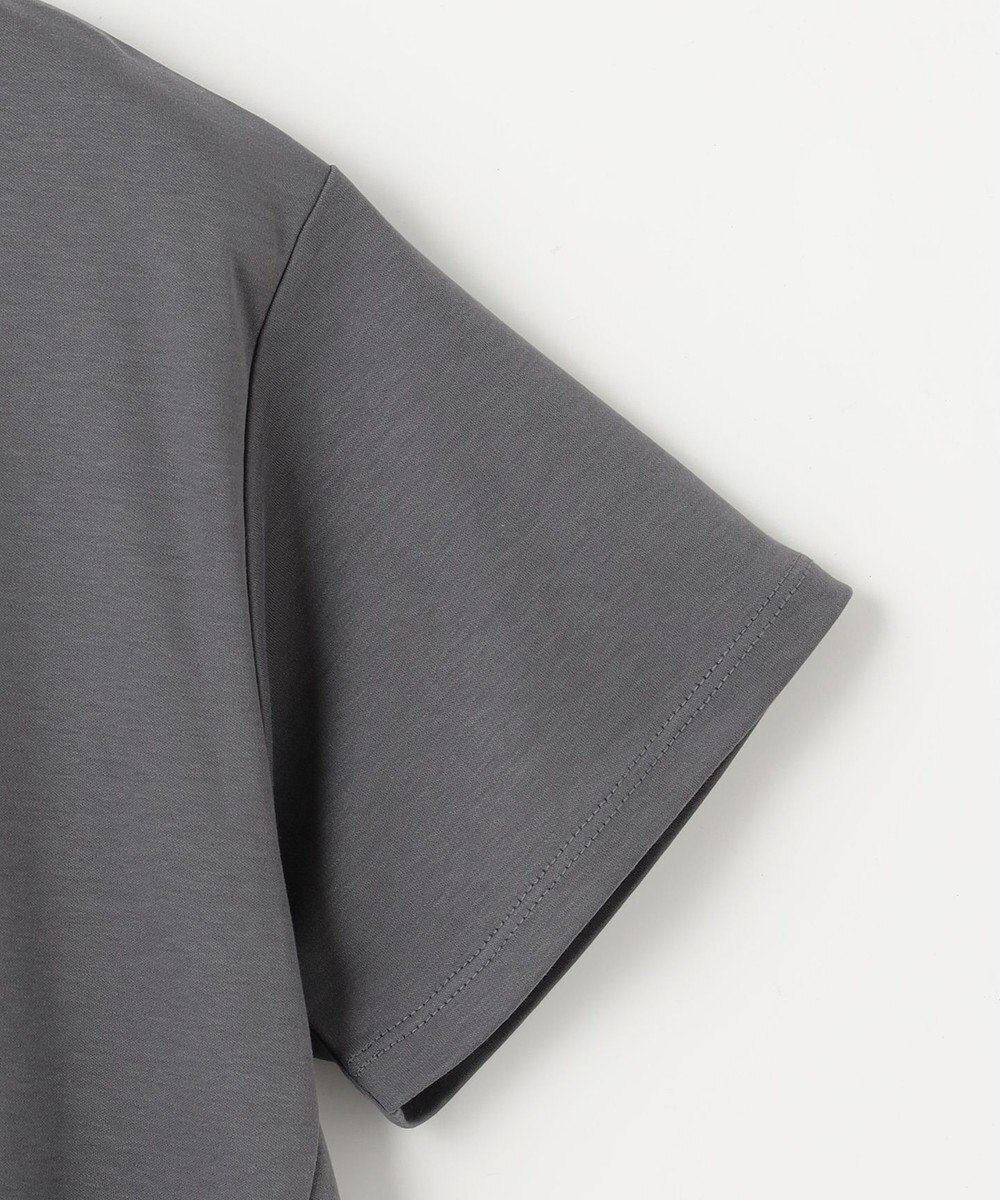 ANY L 【汗ジミ防止加工】シルケットスムースバックギャザーチュニック 