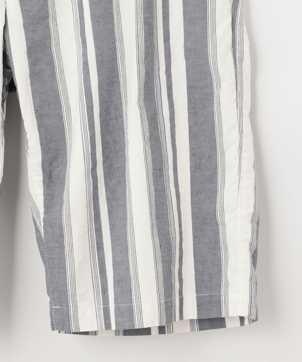 JOSEPH ABBOUD MOUNTAIN 【SPACE／UNISEX】JOE COTTONワイドストライプ ハーフパンツ 