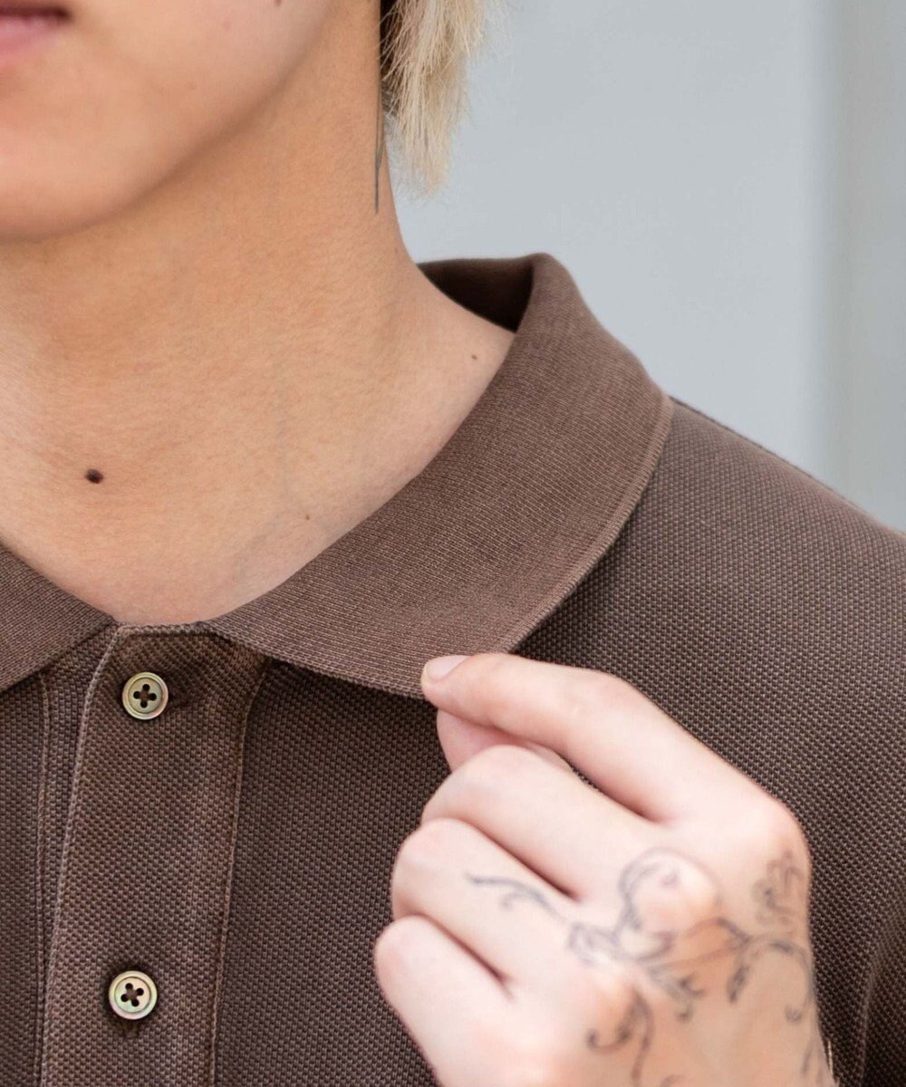 WEGO 【ユニセックス着用ITEM】ピグメントロゴポロシャツ（SS） 