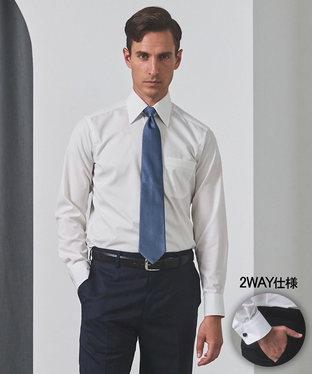 GOTAIRIKU 【形態安定】PREMIUMPLEATS_レギュラーカラー 通年ドレスシャツ_コンバーチブル仕様(26年モデル) 