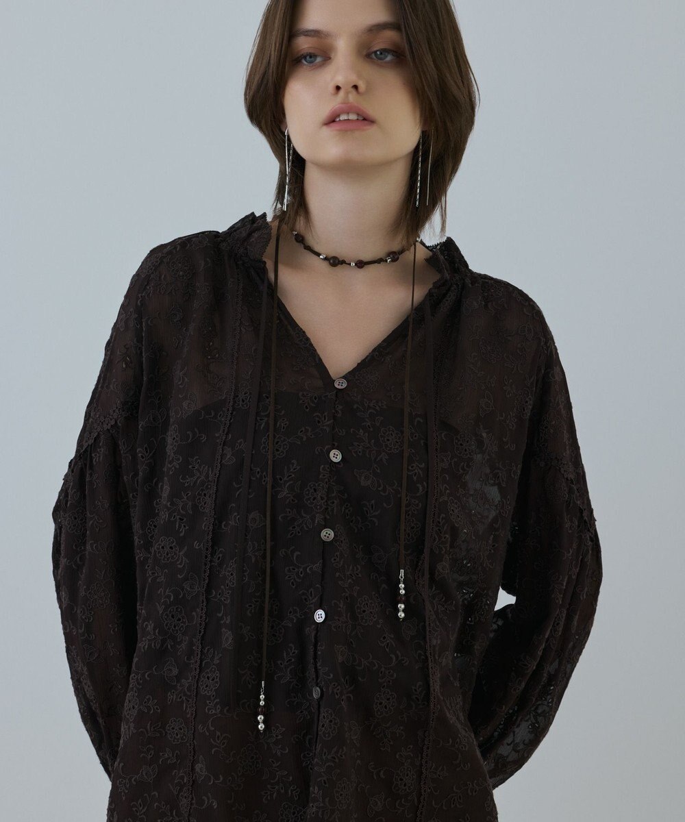 GRACE CONTINENTAL ヨウリュウembカフタンブラウス 