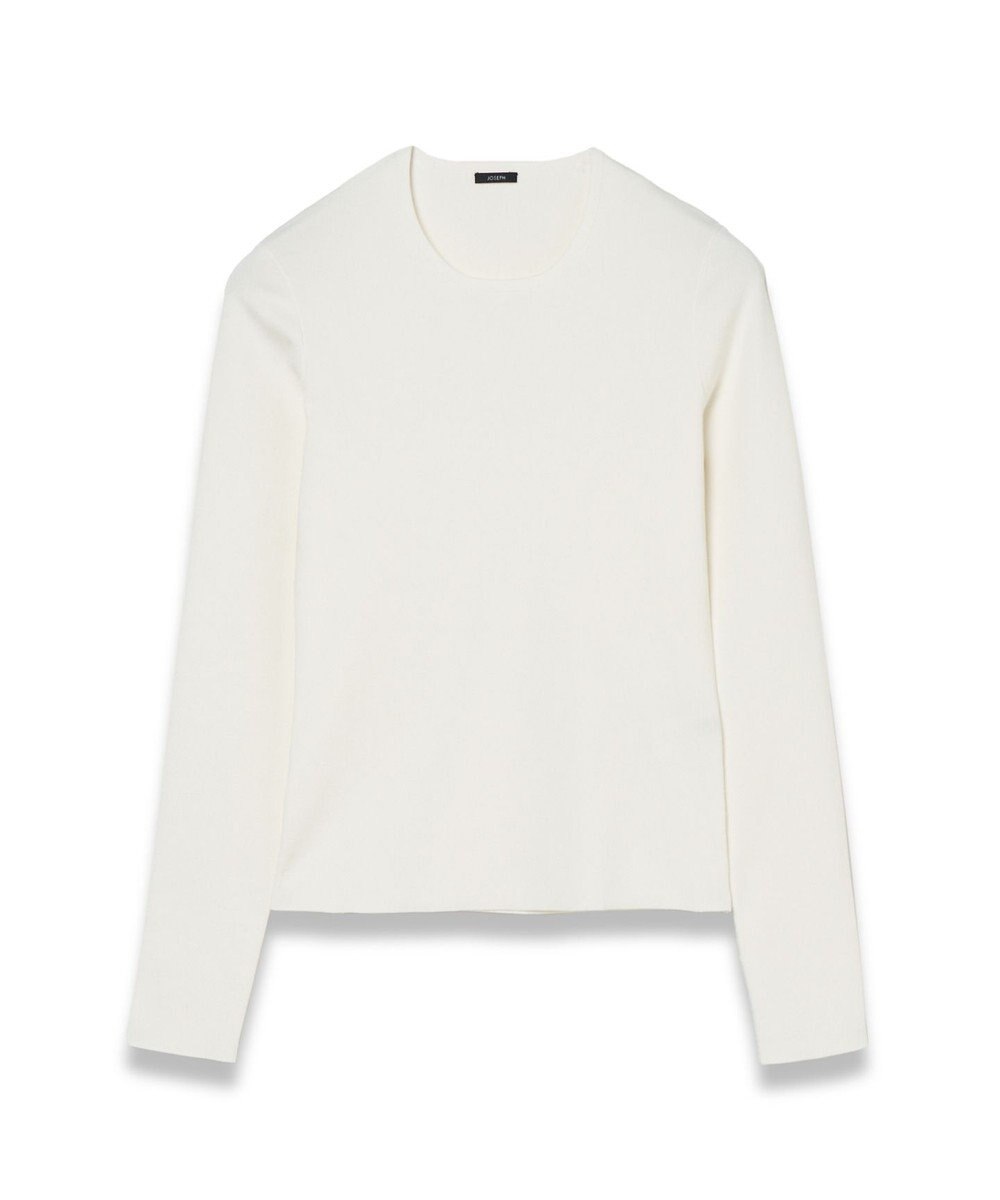 JOSEPH 【FOUNDATIONS】【洗える】シルクストレッチ　ラウンドネックニット 