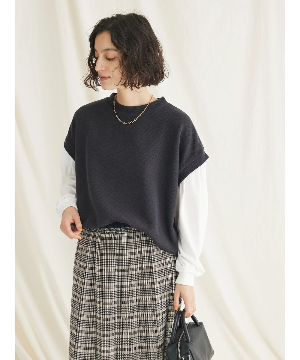 CRAFT STANDARD BOUTIQUE 起毛ワッフルレイヤード風プルオーバー 