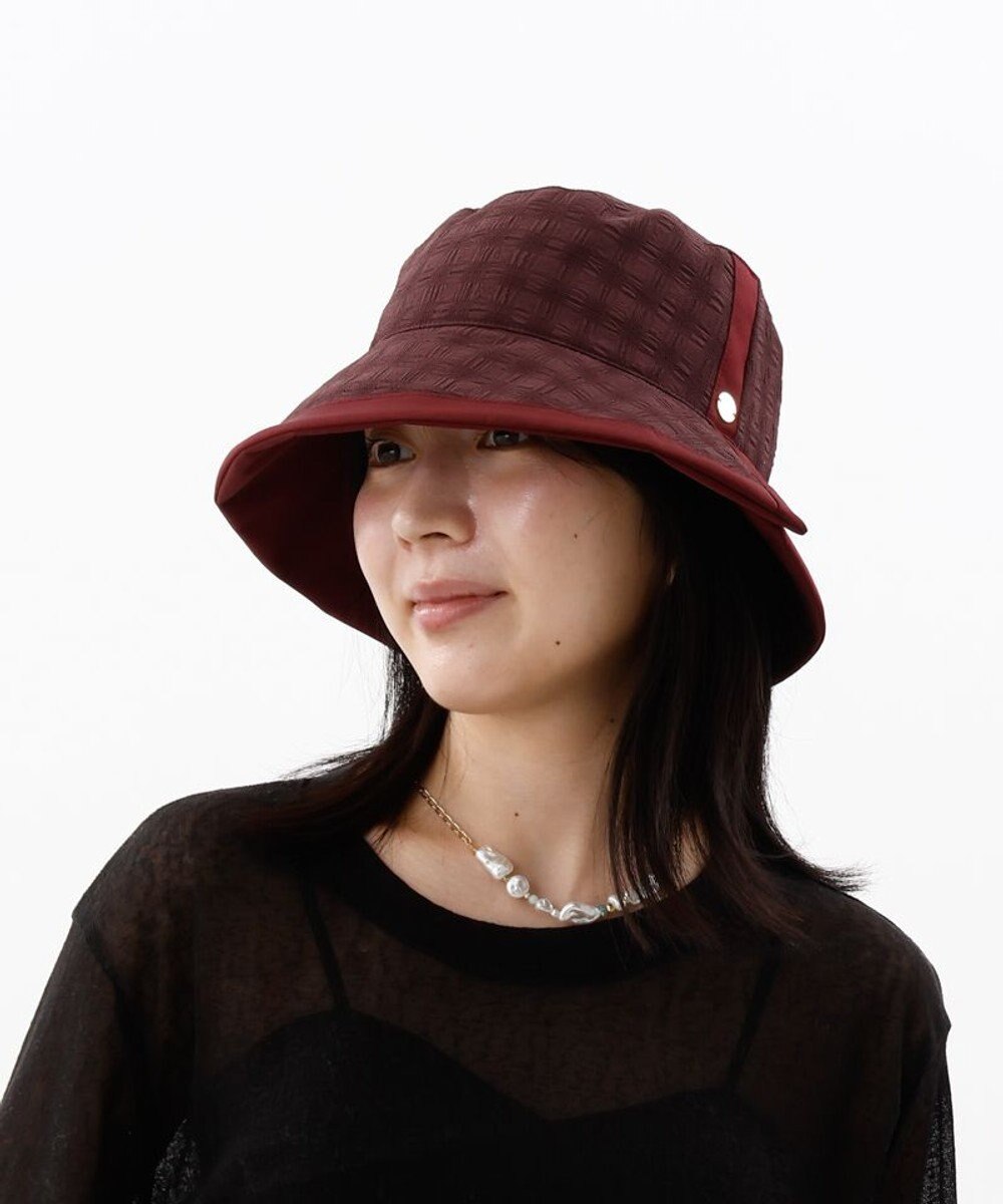 AURORA 【 LANVIN COLLECTION（ランバン コレクション） 】切り替えクロッシェハット 