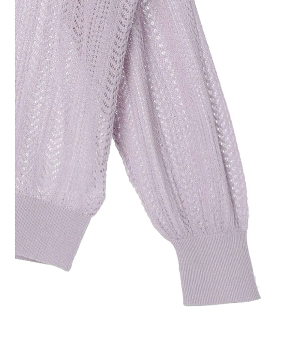 Green Parks すかし編みニットカーディガン 