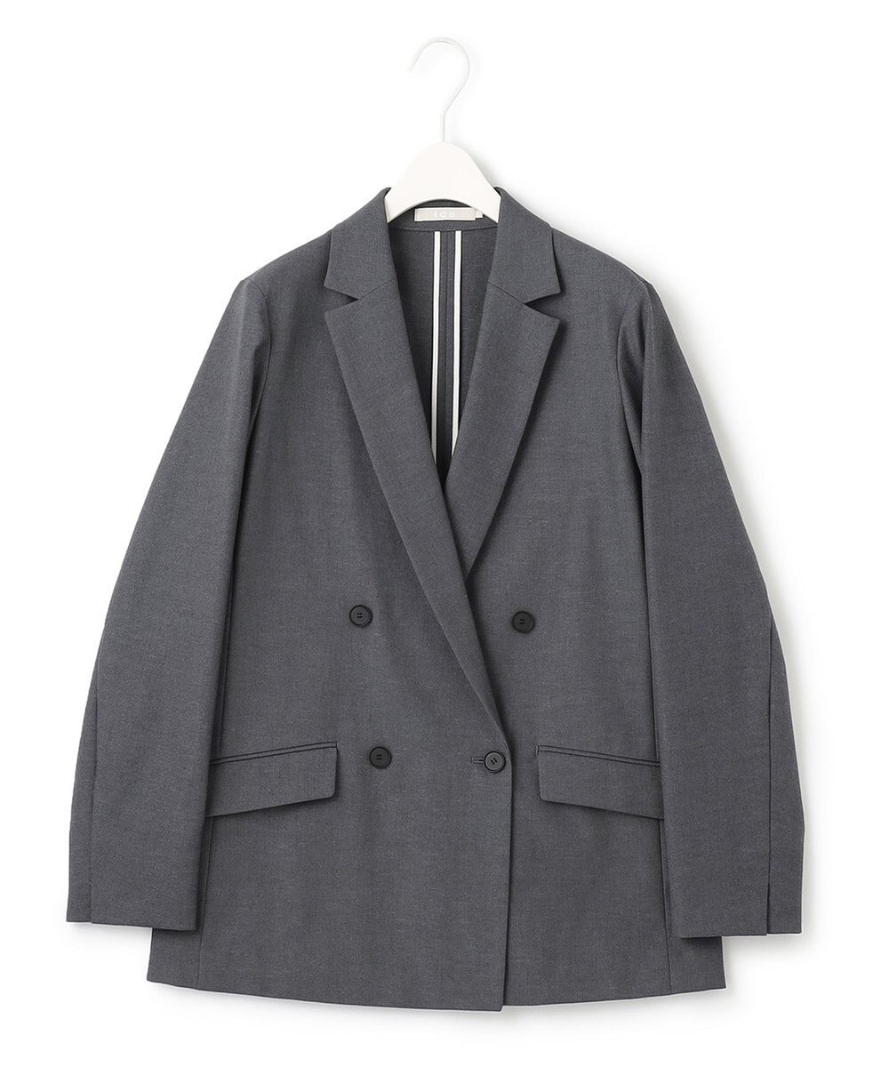 ICB 【セットアップ対応・洗える】 LooseWeave ダブルブレストジャケット 