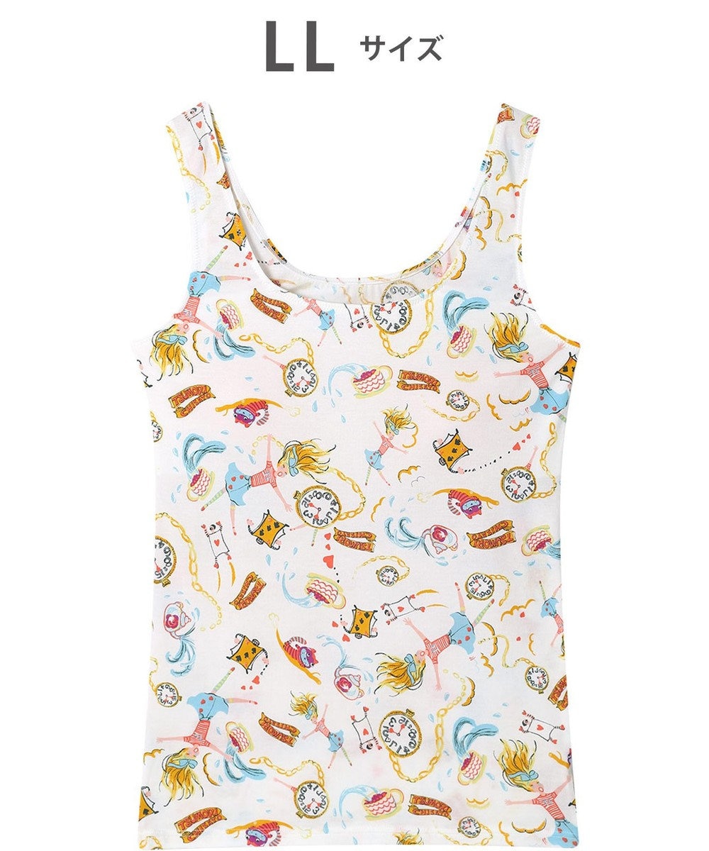 tsumori chisato SLEEP ツモリチサト インナー 綿混ベア天竺素材(身生地) パッド付き ノースリーブ タンクトップ レディース UCX565/ワコール 