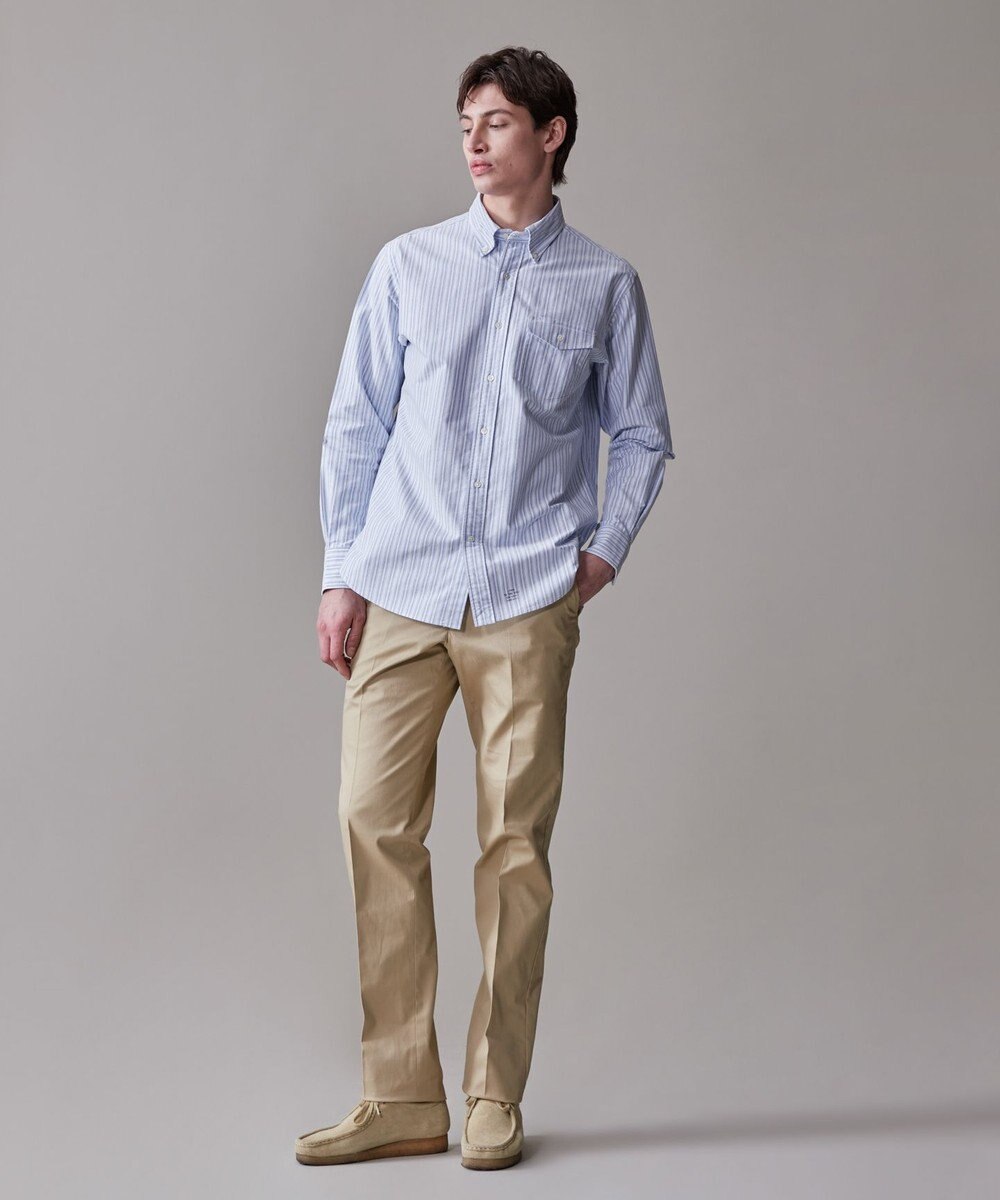 J.PRESS MEN コットンオックス マルチストライプ シャツ / ボタンダウン 