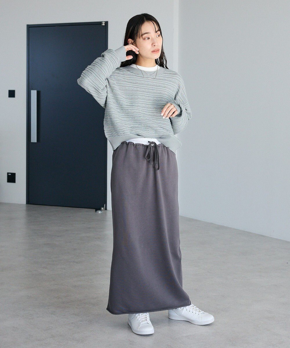 CRAFT STANDARD BOUTIQUE レースボーダーニットプルオーバー 