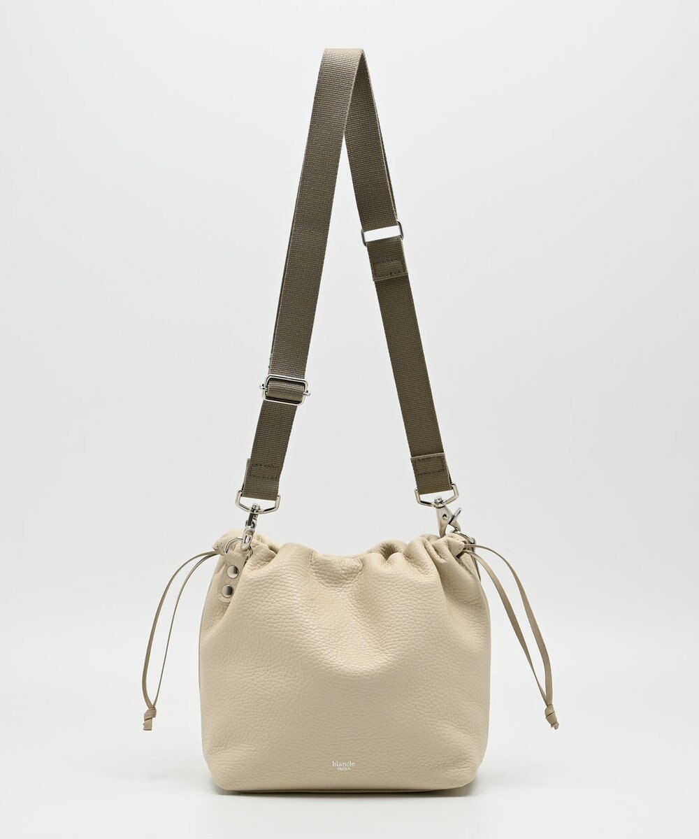 blancle シュリンクレザー ドローストリング2wayバッグ 