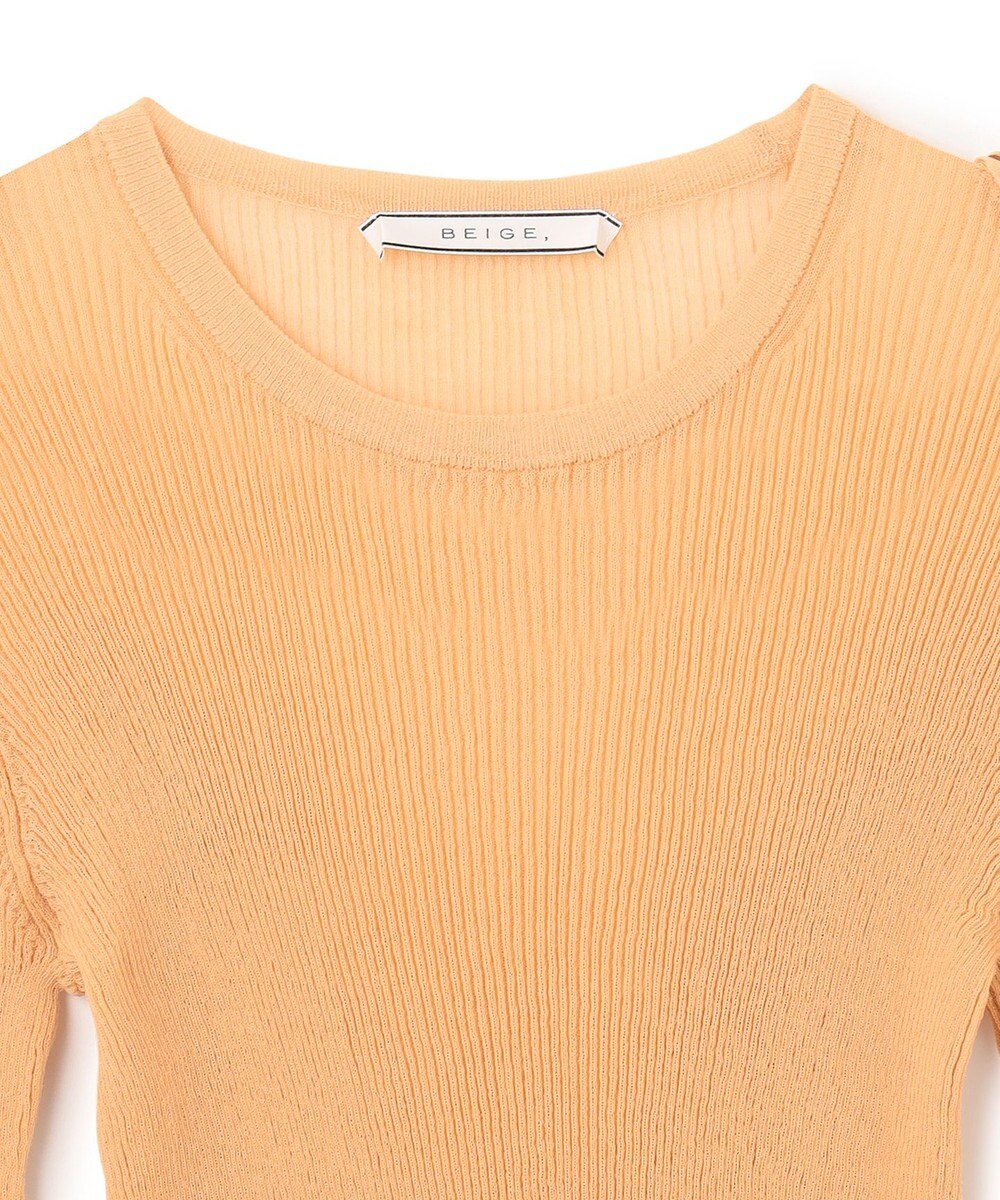 BEIGE， LIANE / リブニットトップス 