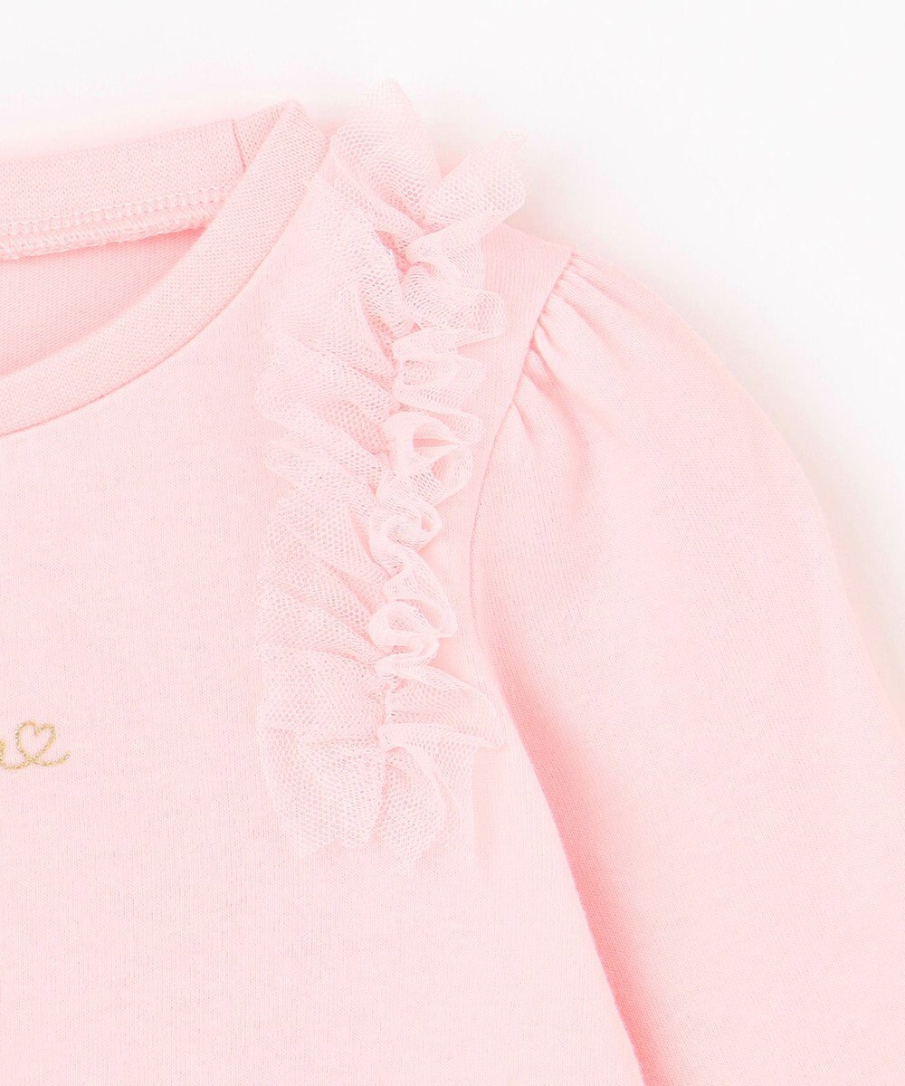 ANY KIDS チュールフリル 長袖Tシャツ 