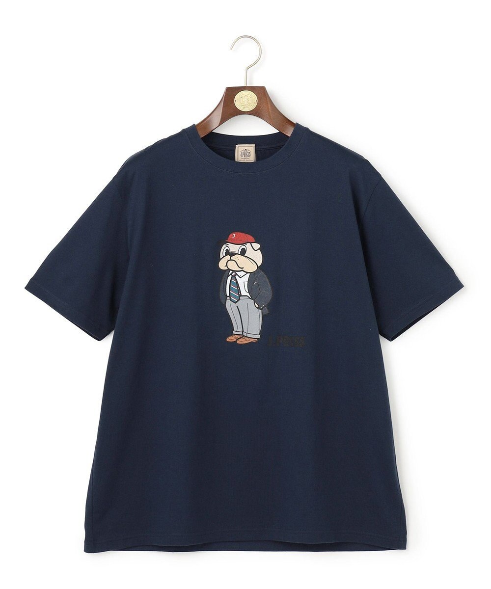 J.PRESS MEN 【KING SIZE / BULLDOG BOY】プリント Tシャツ 