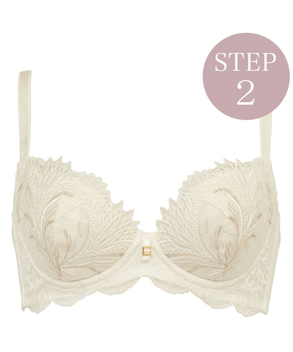 BRADELIS New York 【BRADELIS New York/ 育乳補整ブラ・STEP2 寄せる】ローズステップ2ブラ26S1 補正下着 しっかり谷間を作るブラ 