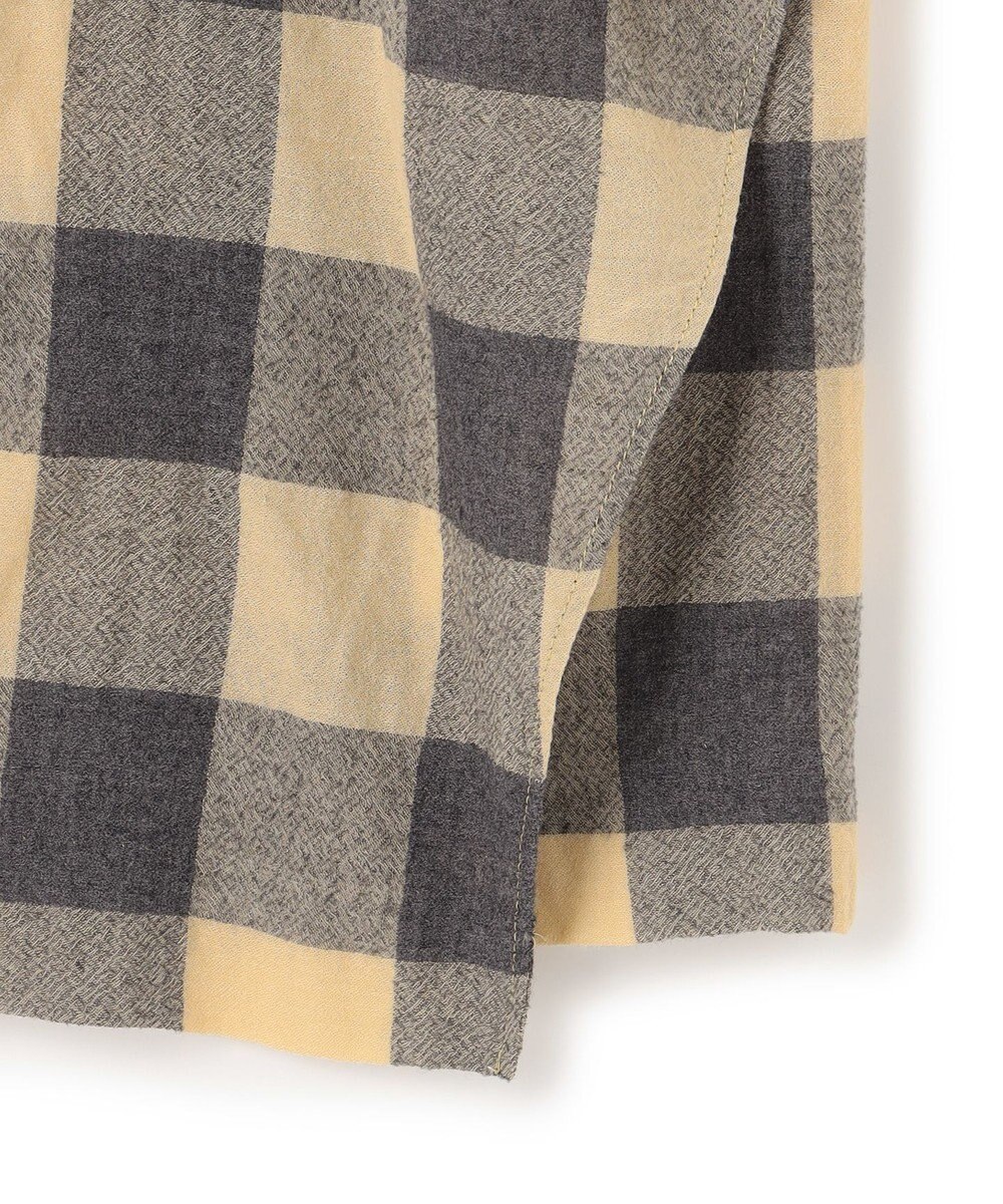 BEIGE， HOBBS / フェイクレザーポケットウールチェックラップスカート 