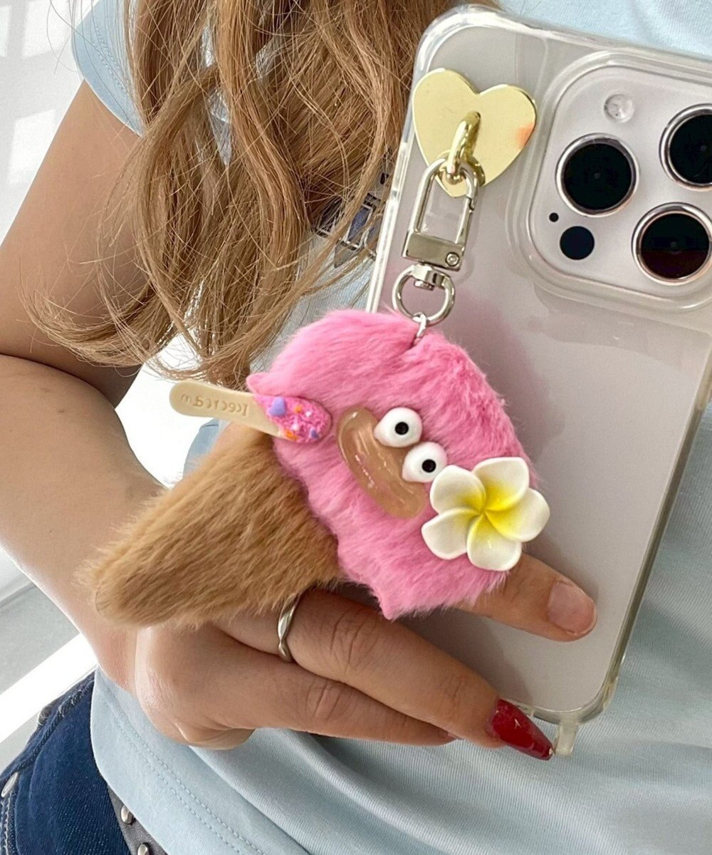 WEGO ミニデリシャスアイスクリームモンスターぬいぐるみキーホルダー 