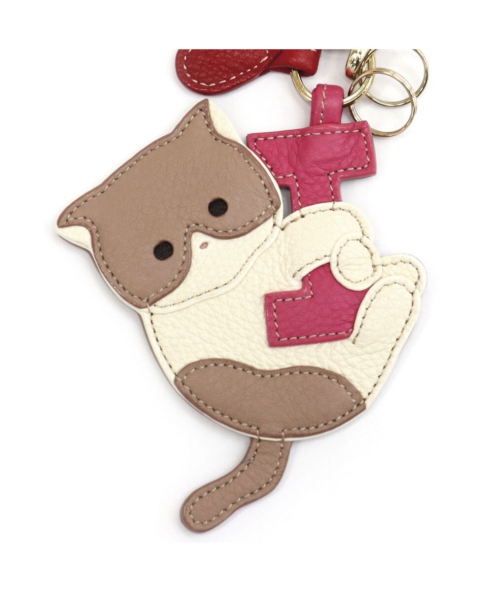 IBIZA アニマーダ　牛革　チャーム（ネコ） 