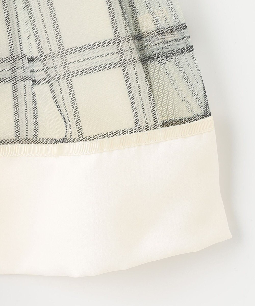 組曲 KIDS 【110-140㎝】ノエルチェック チュールスカート 