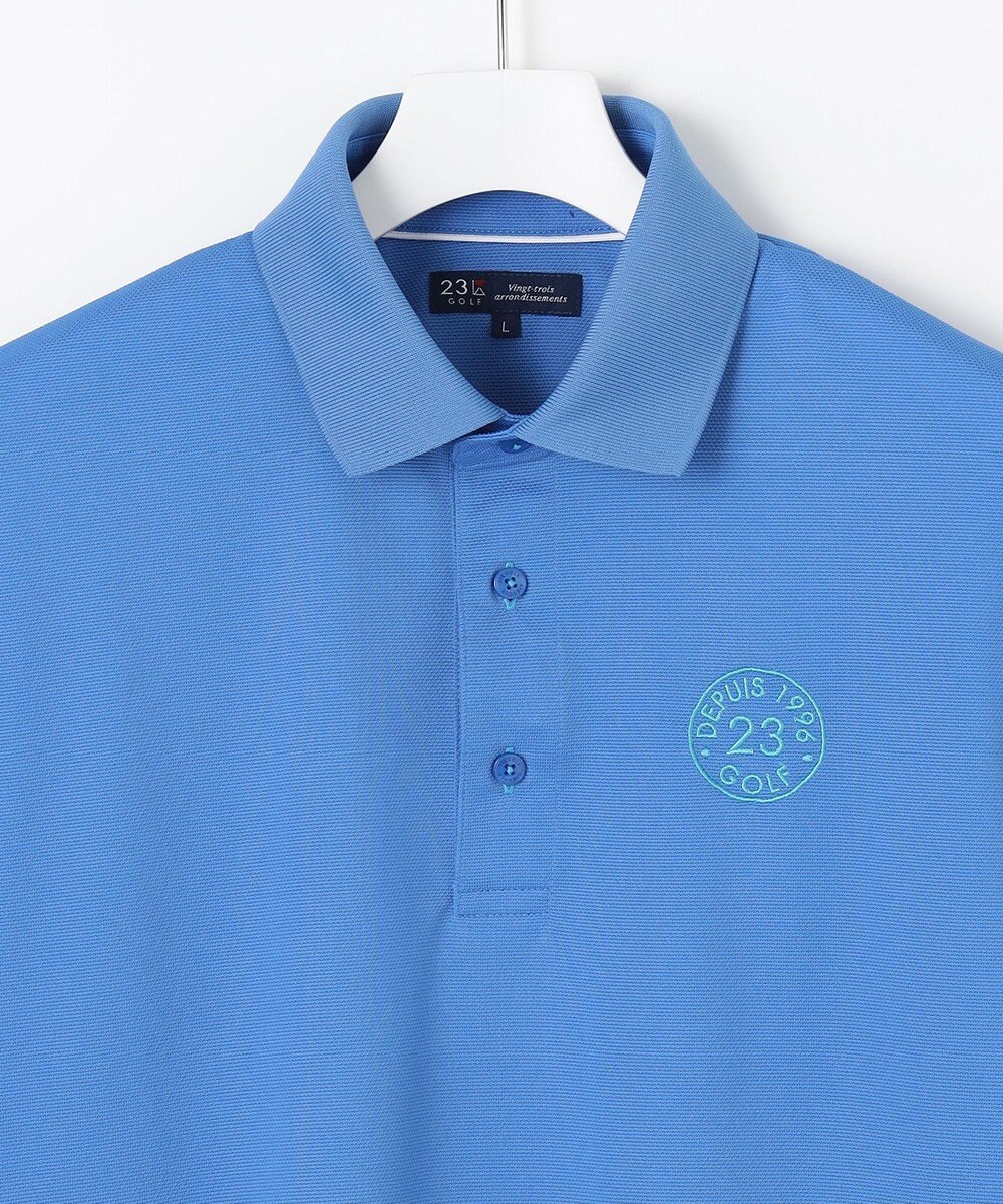 23区GOLF 【MEN】ポリエステルカノコ 半袖ポロシャツ 