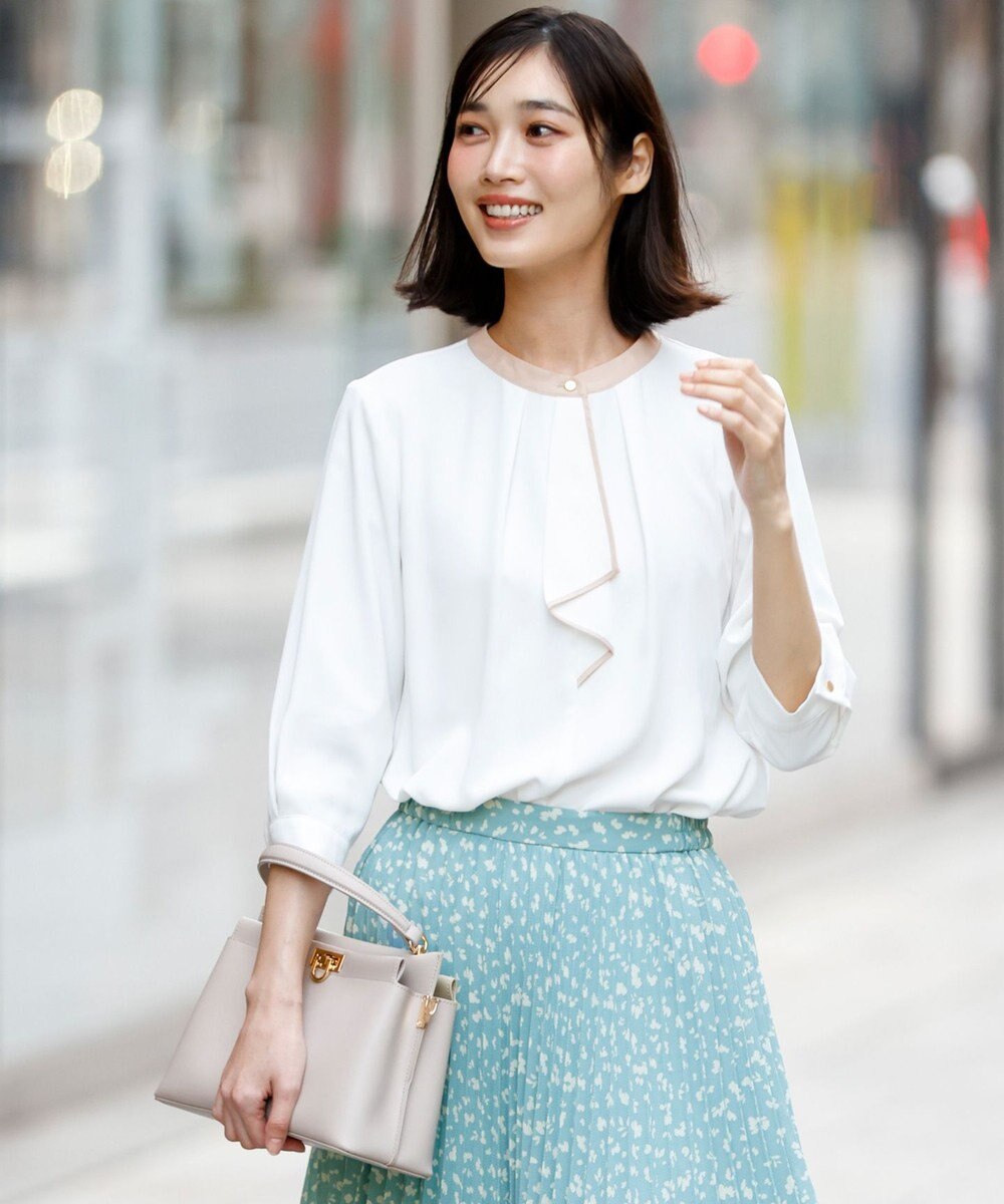 ANY SIS ボウタイツイル ブラウス 