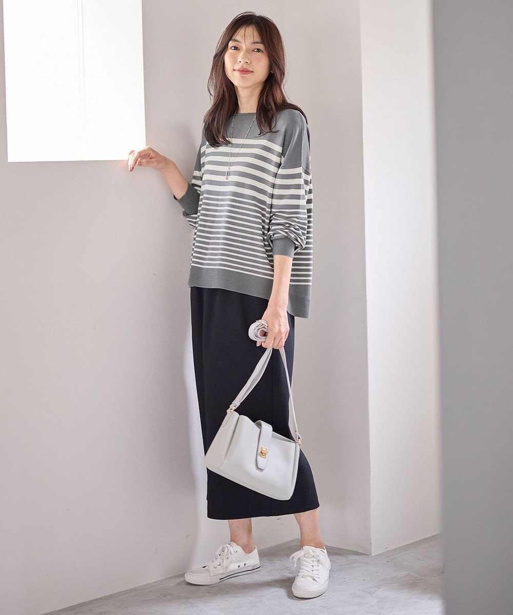 ANY 【洗濯機可】ボーダーニット 