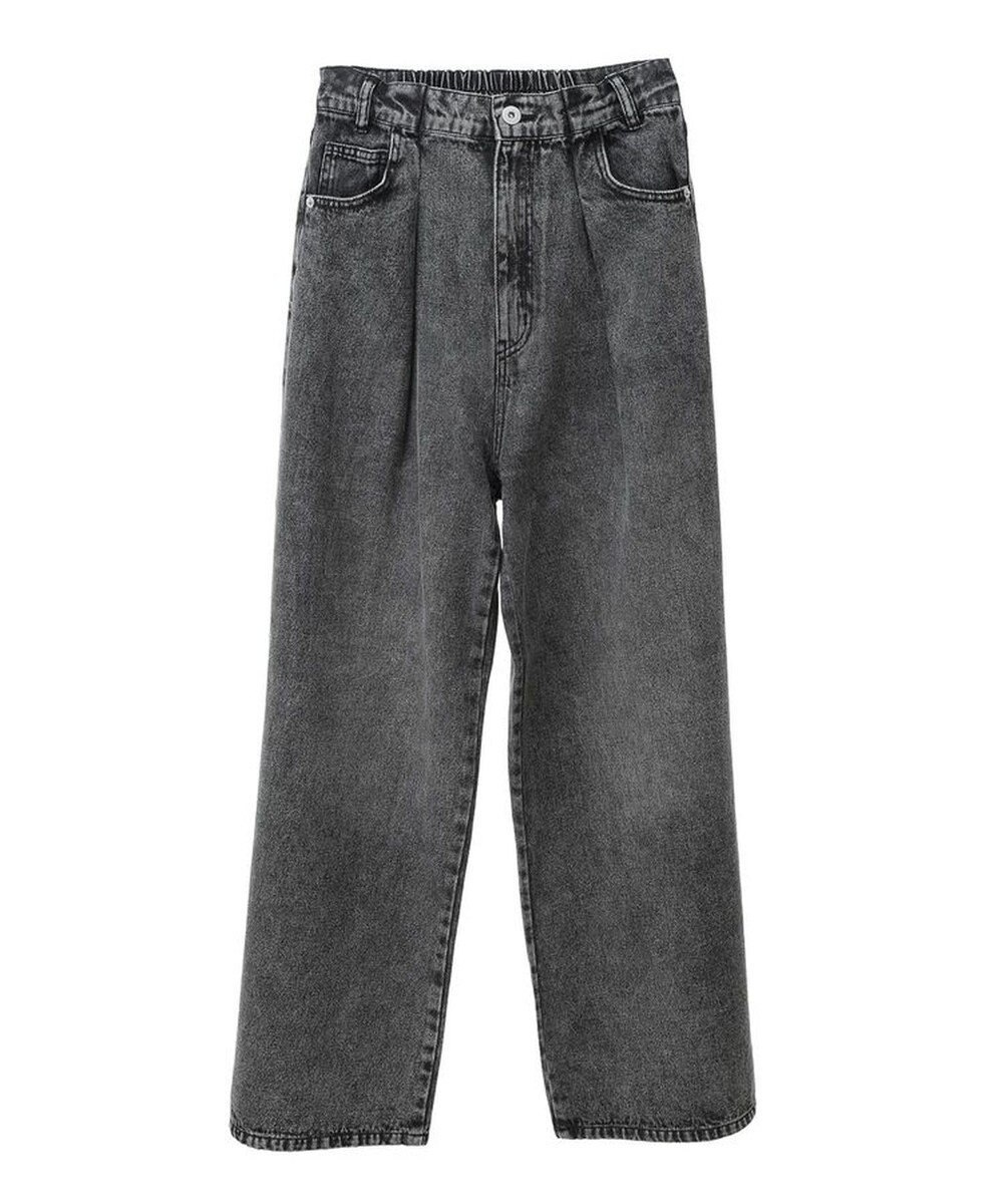 Green Parks ・ＥＬＥＮＣＡＲＥ　ＤＵＥ　デニムタックワイドパンツ 