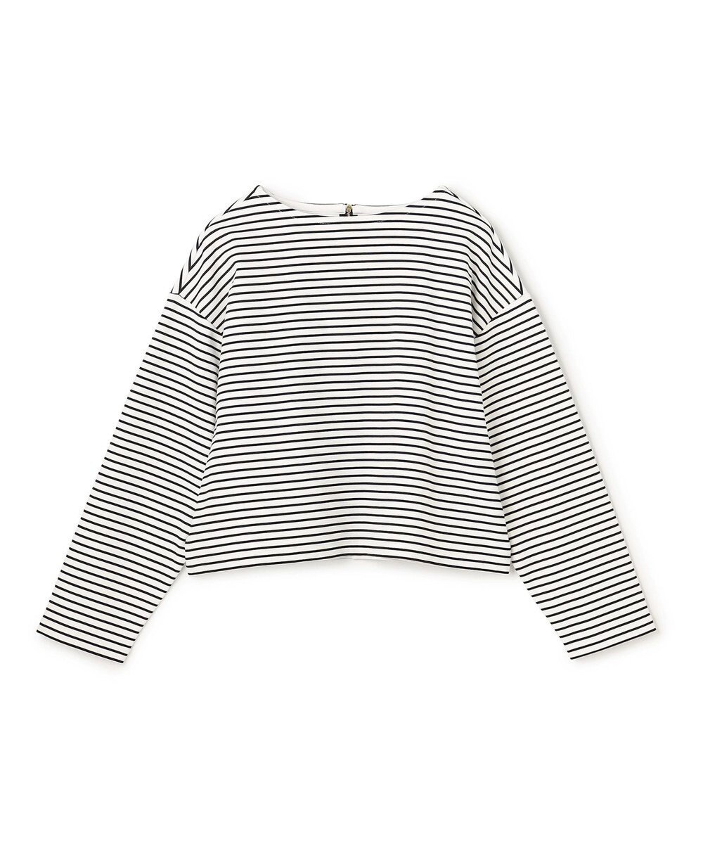 UNFILO L ハイツイストスムース バックZIP ボーダートップス 