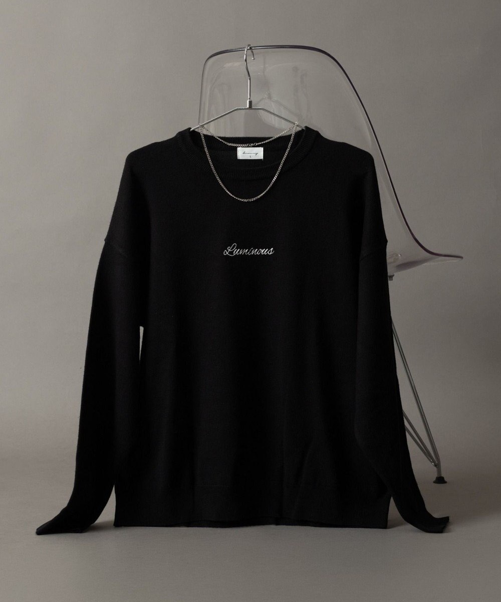 WEGO アクセ付きワンポイントニットプルオーバー（LS） 