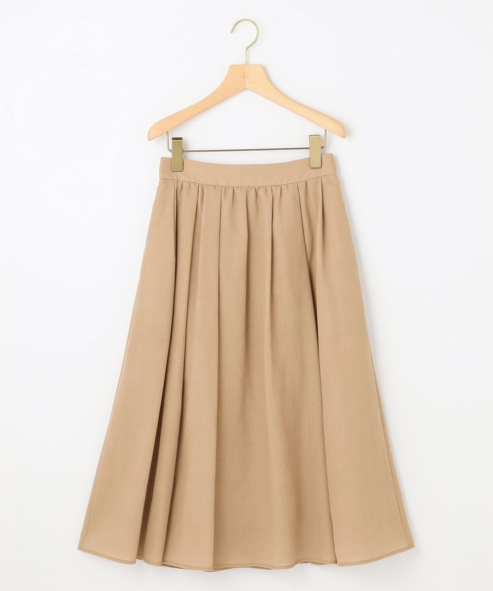 組曲 【セット着用可】ウールライクサキソニータック スカート 