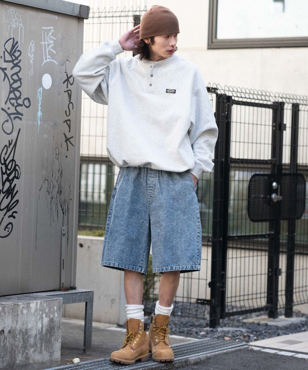 WEGO 【ウエストゴム/SMLサイズ展開】イージーコットンハーフパンツ 