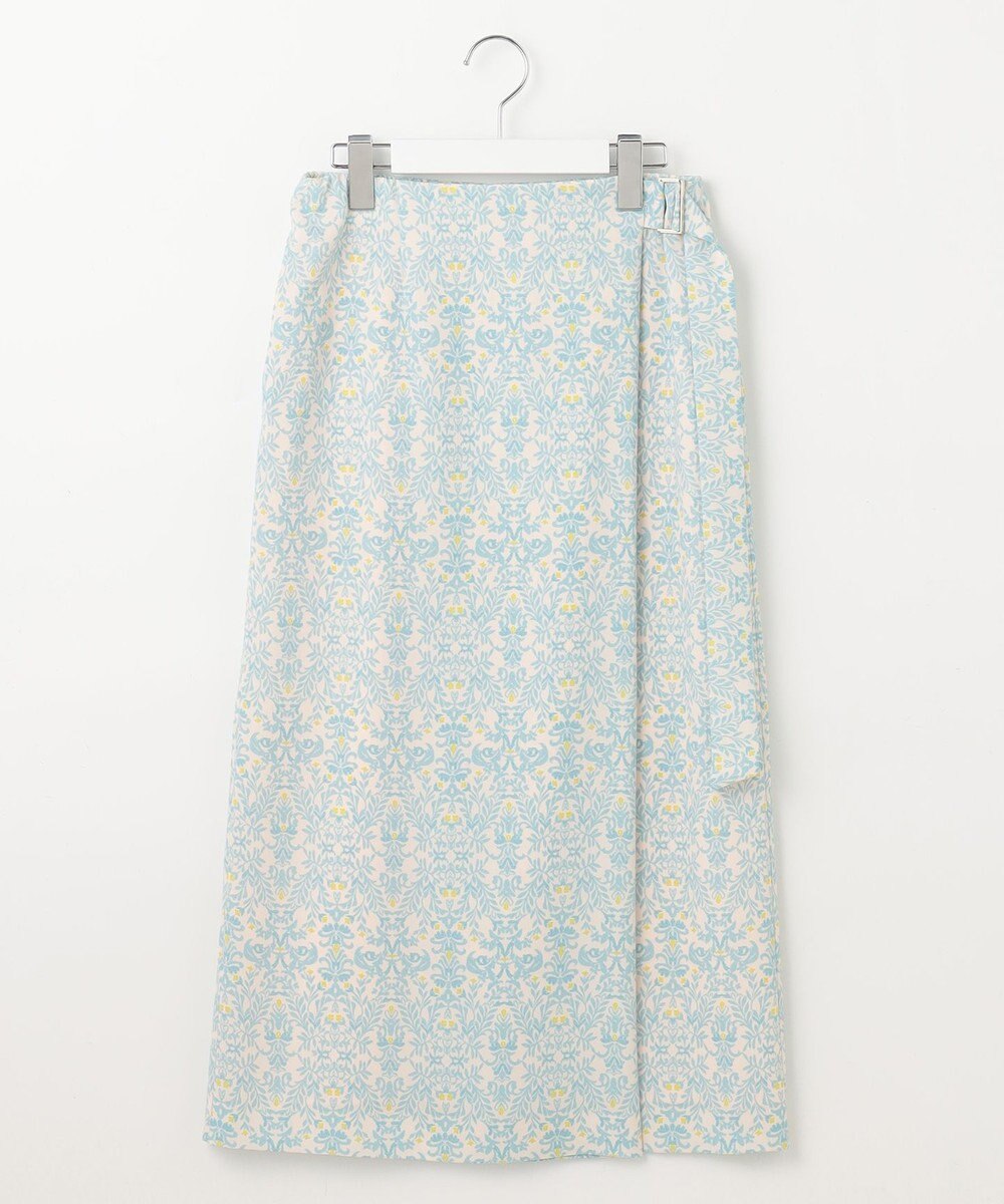 自由区 S 【洗える】ダマスクフローラルプリント スカート 