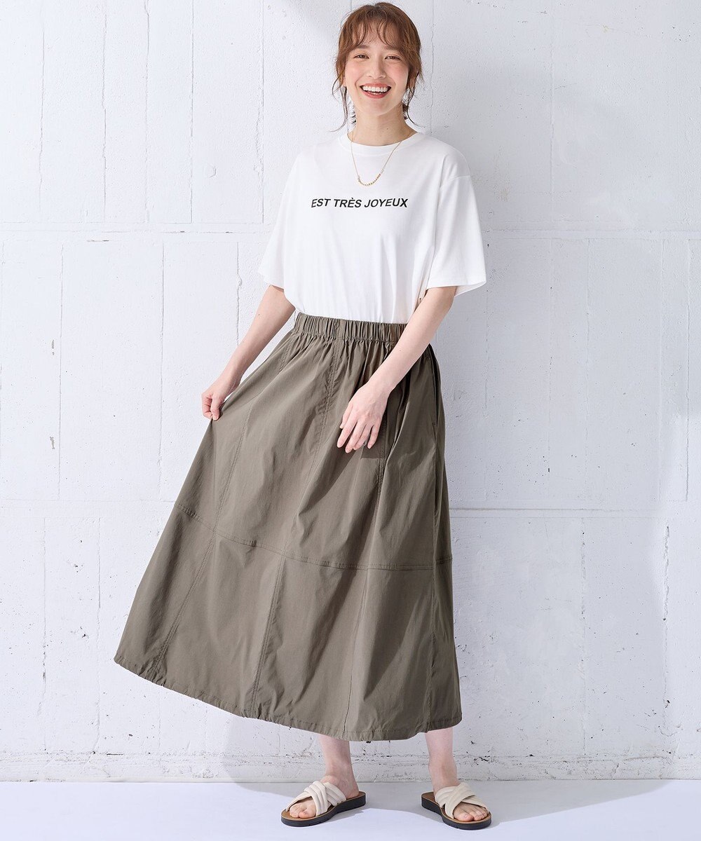 ANY 【汗ジミ防止加工】シルケットスムース半袖ロゴTシャツ 