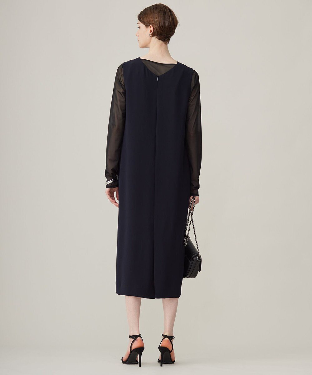 ICB L 【洗える】 マットトリコットチュール シアーカットソー 