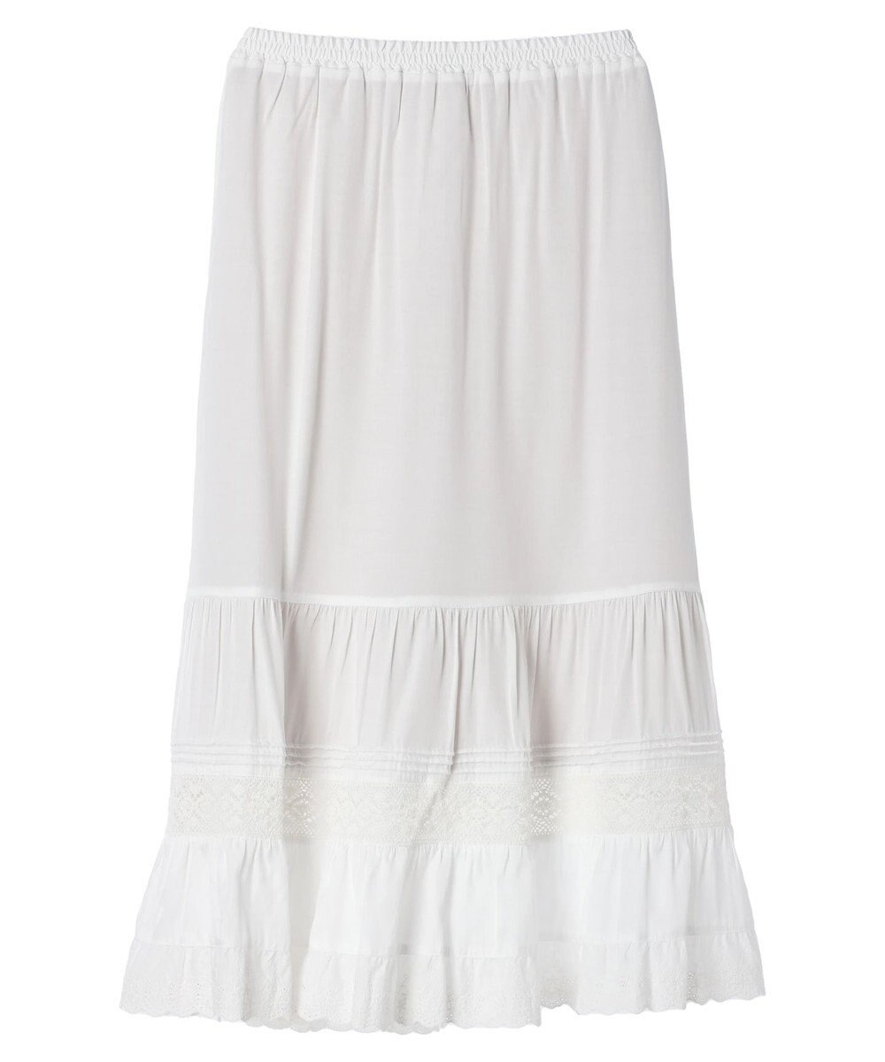 earth music&ecology レースティアードスカート 