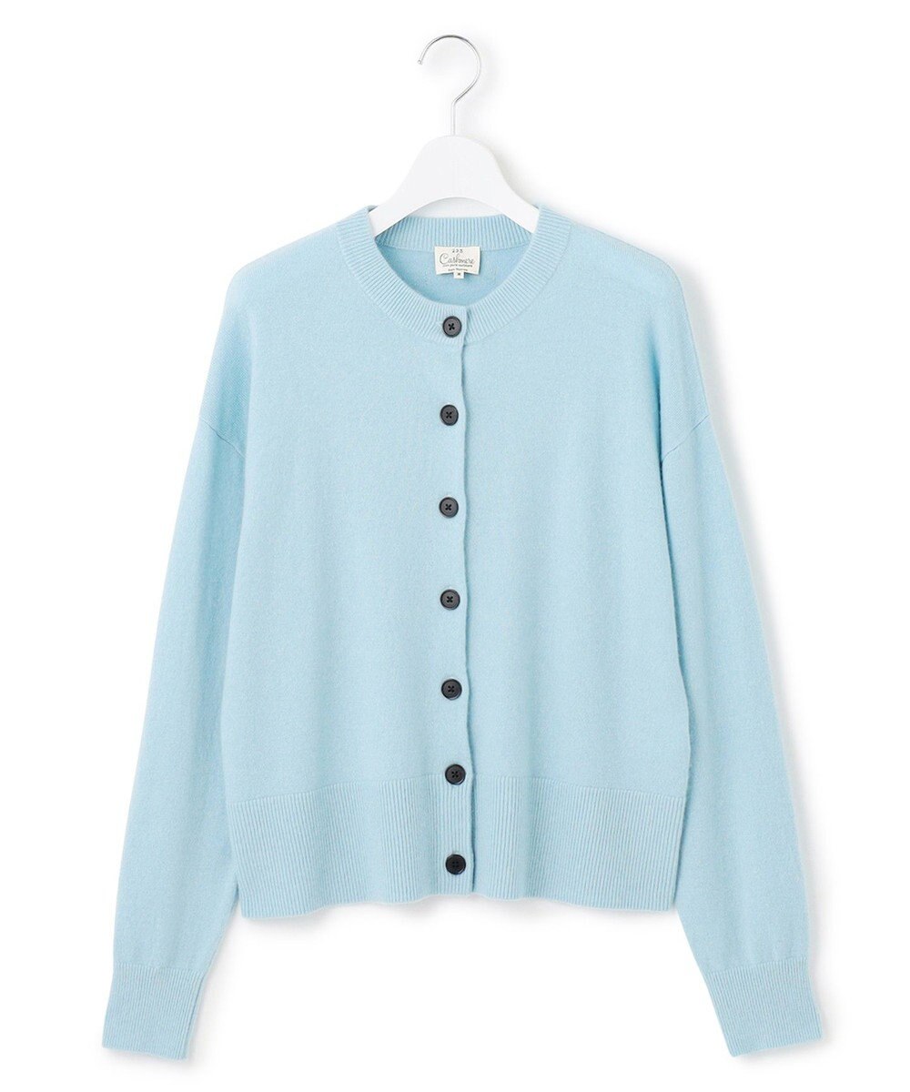 23区 L 【見上愛さん着用/STORY掲載】ピュアカシミヤ クルーネック カーディガン 